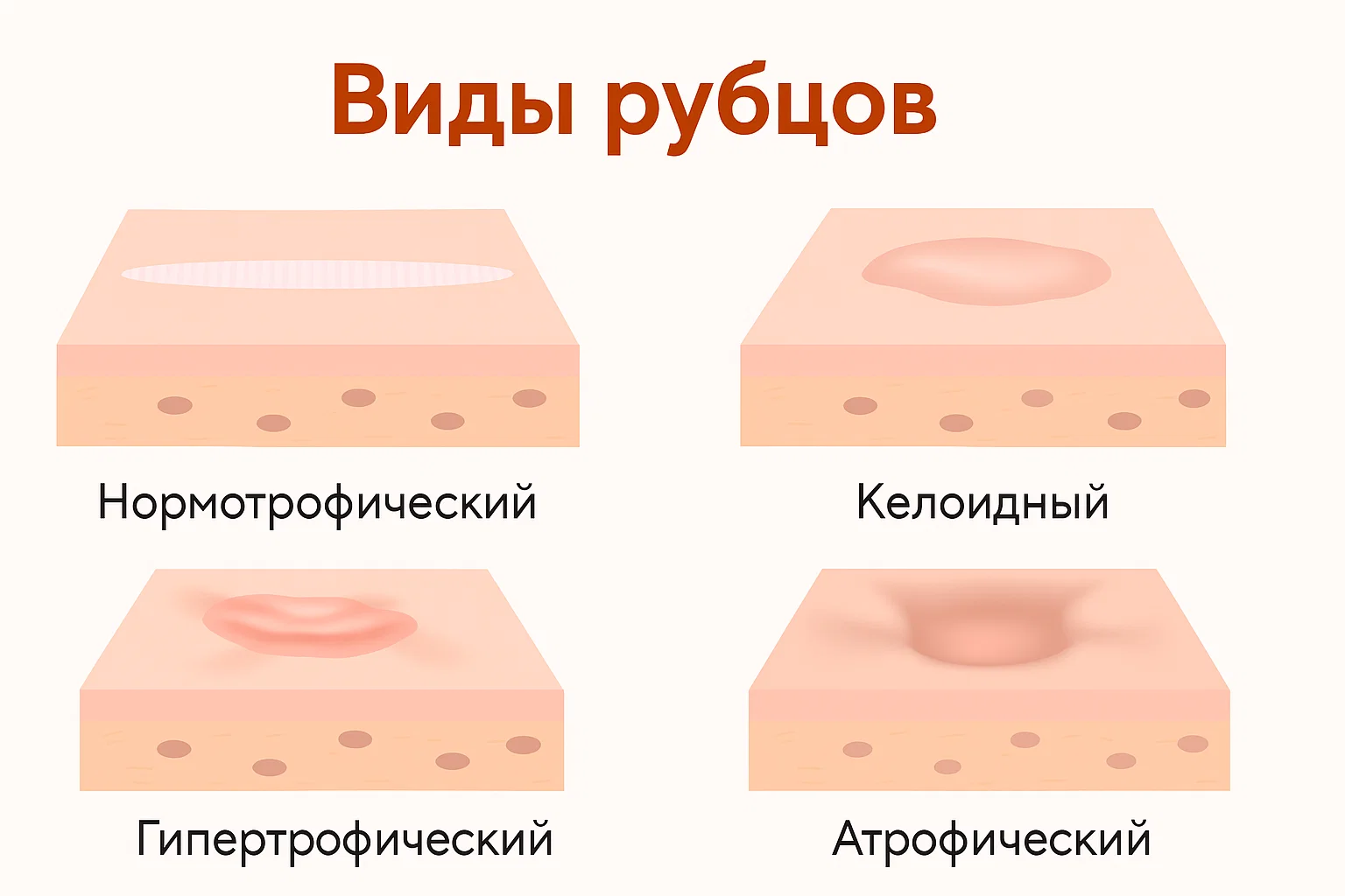 Виды рубцов